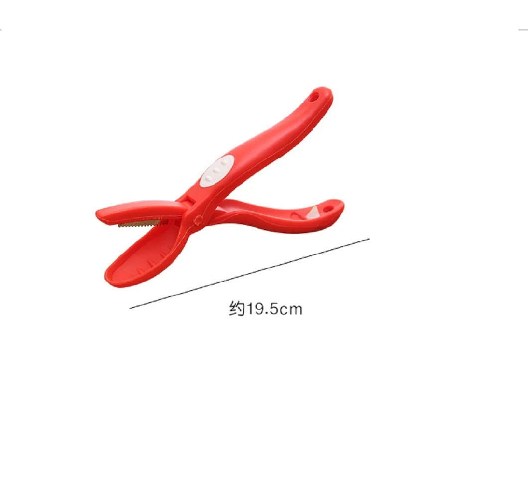 Red Cutter Scissors T Sheller Cracker for Chestnut Shell Nut Skins Cracks Bl18348