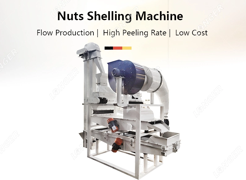 Industrial Pakistan Pine Nut Sheller Seed Decorticator Separator Sunflower Seed Shell Removing Machine