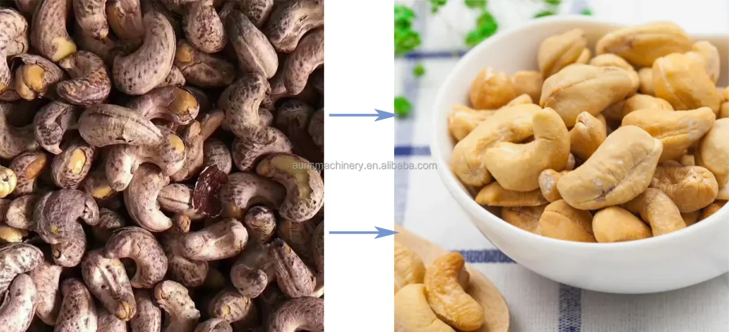 China Manufactures Cashew Nut Processing Machine Cashew Shelling Husking Splitting Dehulling Production Line
