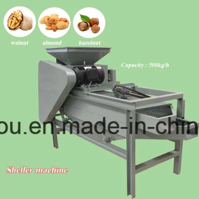 Venda Automática Comercial Melhor Quebra-nozes Pecan Avelã Noz preta Nogueira Nozes Amêndoa Peeling Cracker Machine