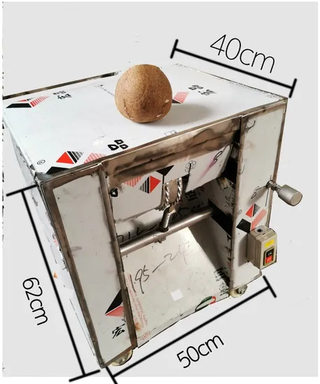 Descascador de coco Descascador Descascador Aparador Descascador Máquina de Processamento