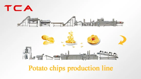 50kg-2000kg Máquina de processamento de chips de banana totalmente automática linha de produção de chips de batata-doce